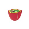 zakdesigns"Pepper" Bowl, Multi-Colour, 3-Piece