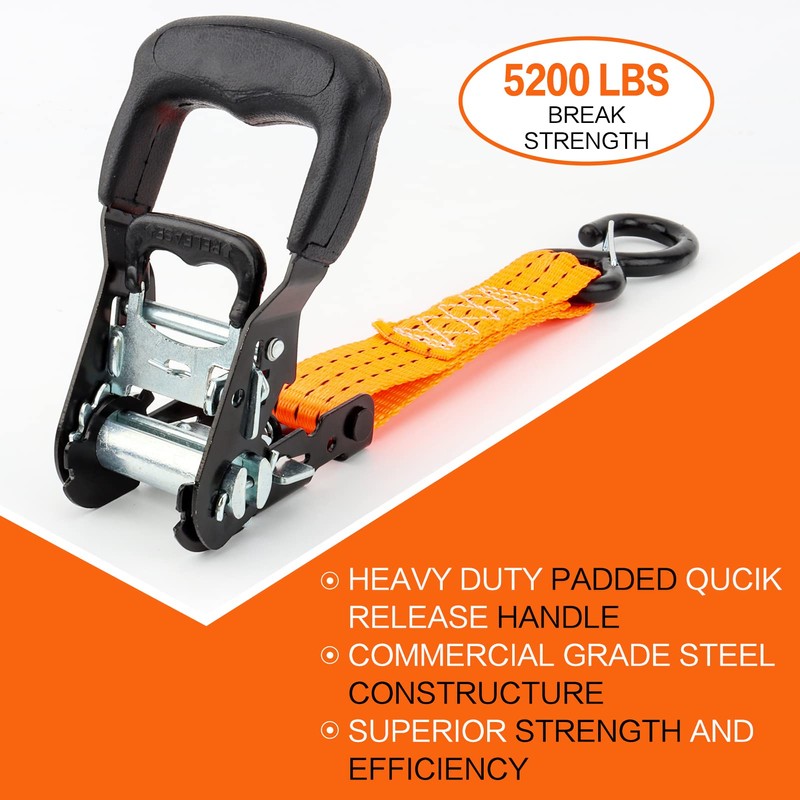 3 Point Ratchet Y Strap for UTV, ATV, Truck Bed