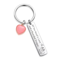 ZNOSVEI Bearded Dragon Lover Gift Sibling Gift Lizard Jewelry Pet Gift Bearded Dragon Keychain Grandson Keychain Vet Gift Bearded Dragon Mom Keychain Reptile Owner Gift