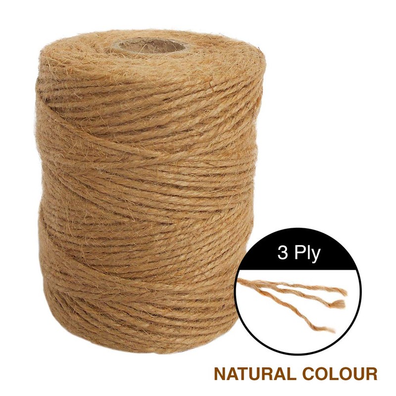 ANSIO Jute Twine, 333 feet Jute String 3 ply 2mm