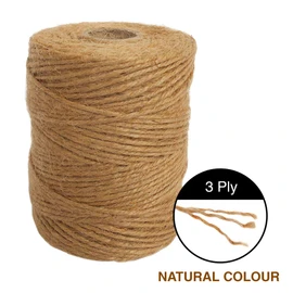 ANSIO Jute Twine, 333 feet Jute String 3 ply 2mm Thickness, Jute Rope for Decoration Garden Floristry DIY Arts Bundling Crafts & Wrapping - Brown