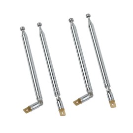 moinkerin Radio Antenna 51.5 cm Telescopic Antenna Stainless Steel AM FM Radio for TV Radio DAB FM/AM Stereo Reception Pack of 4