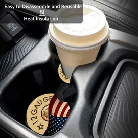 2 Pack Car Coasters for Cup Holders,Baseball Car Cup Holder Coasters,2.75" Universal Size Anti Slip Rubber Mat,Car Cup Holder Decal Decor Accessories,Baseball Gifts for Men,Women