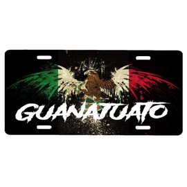 Guanajuato Mexico Aluminum Vanity Novelty License Plate Placa, 6" x 12", Souvenir, Decorative Tourist Gift Sign