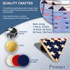 PinMart's Folded American Flag Memorial Veteran Lapel Pin on Instruction