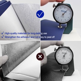 SiiRo 3 X 60 inch Self Adhesive Leather Repair Patch, Gray Leather Repair Tape for Furniture, Adhesive Leather Patch for Car Seat Repair, Leather Repair Kit for Couch (Gray)