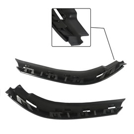 WFLNHB Black Front Bumper Filler Panel Set of 2 Left and Right Replacement for Silverado 1500 2016-2018 84052264 84052265 GM1089183 GM1088183
