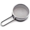 Goeielewe Stainless Steel Strainer with Long Handle, Flour Sieve Mini