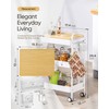 NOOKIN Art Cart - 3 Tier Rolling Cart with Table