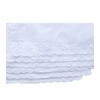 6 Pack of Ladies Embroidery Cotton Handkerchiefs Lace Border White
