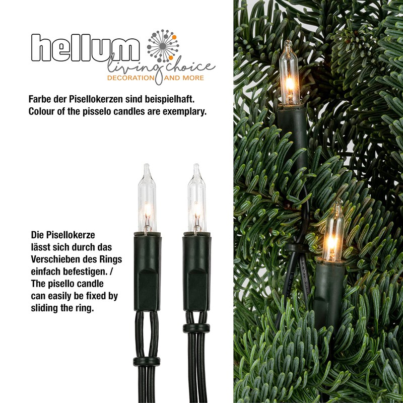 hellum 832075 20-Bulb Mini Fairy Lights, Indoor Power-Operated Multi-Coloured Lights