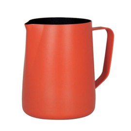 Hillento Espresso Coffee Milk Frothing Pitcher, Stainless Steel Creamer Macchiato Cappuccino Latte Art Making Pitcher Cups, Perfect for Milk, Cream, Water, Juices, Smoothies, 20 oz/600ML, Orange