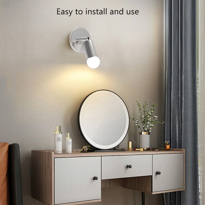 E27 E26 Wall Lamp Base 180 Degrees Up and Down
