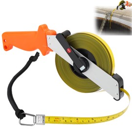 TYBYBB Tape Measure 50 m Precise Tape Measure for Metal Roll Tape Measure 50 m with Ergonomic Handle for Homes, Gardens, Construction Sites Accurate Measurements