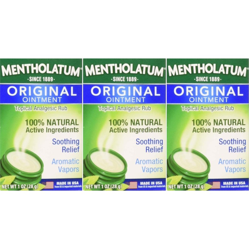 Mentholatum Original Ointment Soothing Relief Aromatic Vapors oz, No Color,