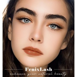 FenixLash False Eyelashes Natural Lashes Wispy Fake Eyelash Cat Eye Strip Lash Mink Lashes Pack Fluffy Eye Lashes Natural Look Short Cateye Lash Strips (Natural Daily)