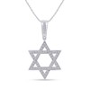 THE JEWEL ZONE White Cubic Zirconia Star of David Pendant