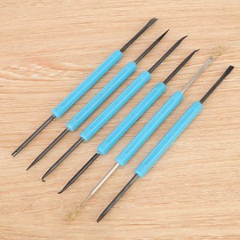 Soldering Pick Set, Solder Tools Kit 6Pcs Assist Tool Soldering Aid Tool, Electronic Components for Electronics Repair Electronics Soldering Circuit Board