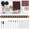 69 Pcs Rotary Tool Accessories Sanding Bits Kit 1.0/1.6/2.3mm Diameter