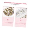 Baluue Flatback Crushed Diamond Nail Decoration Unique Ab Irregular Nail