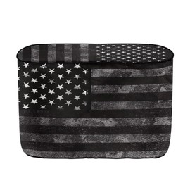 Whosucclay American Flag RV Propane Tank Cover - Double 40LB Camper Tank Protector with Sun Protection and Zipper Closure