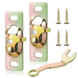 Gulfmew 2 Packs Sliding Door Hanger, Pocket Door Hanger Assembly, RV Sliding Roller Connection Plate Interior Hardware with Pivot Adjustment Wrench(Style 1)