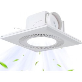 Aydomer Bathroom Exhaust Fan With Light,DC Energy-Saving Ventilation Fan, Ceiling Mount Ventilation Fan & Light 6500K Combo,Newly upgraded silent exhaust fan for the bathroom