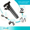 Stander Wonder Cane, Foldable Walking-Cane for Stability, Collapsible Free-Standing Walking-Stick