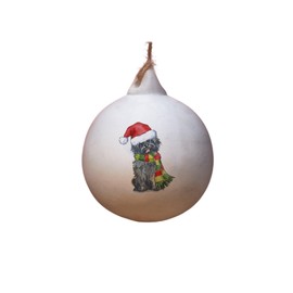 Image Industry Cairn Terrier Black Ceramic Bauble - Tree Decoration - Christmas Decorations Dog Gift - Dog Lovers