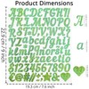 YIKTUNQ 12 Sheets 1 Inch Glitter Letter Number Stickers, 1044