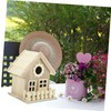 Toddmomy House Bird Nest Unfinished Wood Birdhouse Kits Unpainted Bird