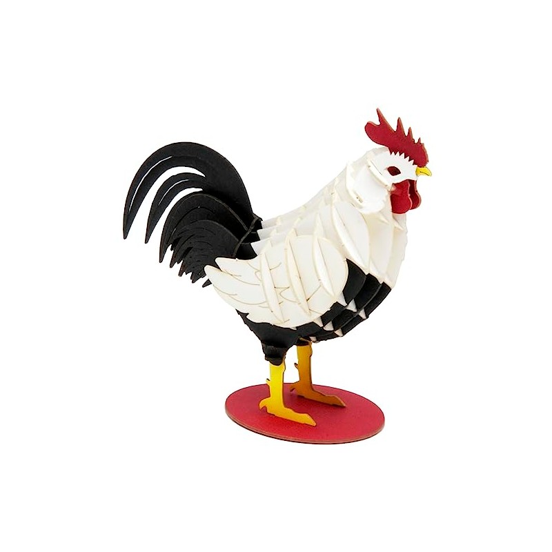 Fridolin 3D Paper Model – Cockerel Colourful