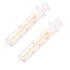 2 Pack Reusable Glass Syringes, 30ml Glass Syringe Standard Diameter