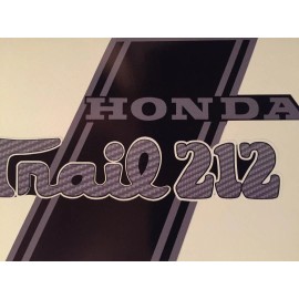 GFG CT70 K0 H Style CARBON FIBER "Trail 212" frame Decals, Graphics Full Set, 212cc