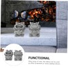 CAXUSD 2pcs Lion Statue Mini Lion Figurine Decorative Miniature Lion