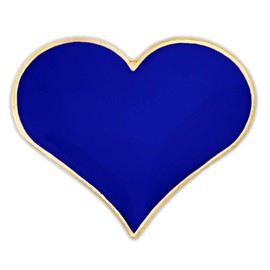 Blue Heart Lapel Pin 1 Piece