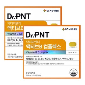 Dr. PNT Active B Complex 120 tablets (2 months), 2 units, 120 tablets / 닥터피엔티 액티브B 컴플렉스 120정(2개월), 2개, 120정
