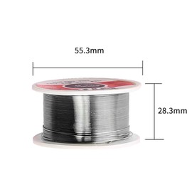 Low Temperature Solder, Low Melting Point Solder Wire Reel, 0.01 inch (0.3 mm), 1.8 oz (50 g), Extra Fine Solder Wire, Low Temperature Solder, High Solder Flux Content, Lead Filling, Flux, Solder,