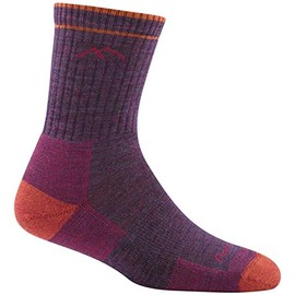 Darn Tough Hiker Micro Crew Cushion Sock - Women's Plum Heather Large