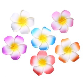 Calcifer® 30pcs 1.97''Hawaii Hawaiian Plumeria Flower Clips Bridal Wedding Party Beach Hair Clips(5CM,1.97inches)