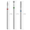 Difenni Cuticle Drill Bit,Cuticle Drill Bits for nails 3pcs Diamond