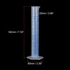 sourcing map Plastic Graduated Cylinder, 50ml Measuring Cylinder, Test Tube