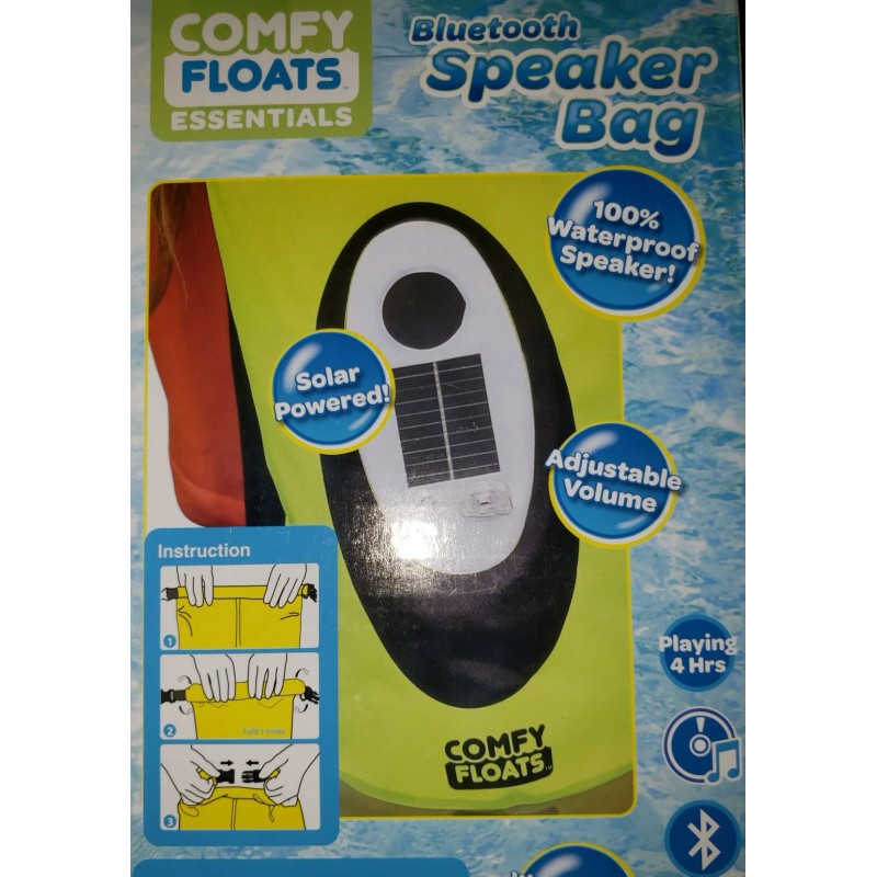 Comfy Floats Waterproof Solar Powered Bluetooth Speaker BTS - 10L