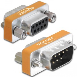 Delock adaptor Nullmodem Sub-D 9 Pin jack/female