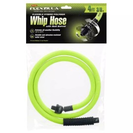 Flexzilla HFZ3804YW2B Whip Hose W/ Ball Swivel 3/8In X 4Ft