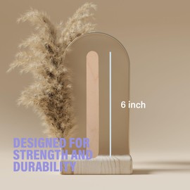 LA MIERE 100P Wood Tongue Depressors Non-Sterile, Large Applicator Sticks, 6" Tongue Depressors Wood, Non-Sterile