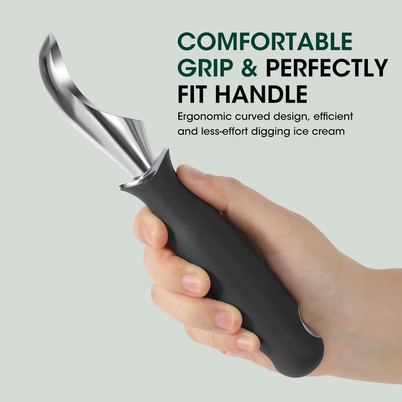 Beneno Heavy Duty Ice Cream Scoop - Upgraded Anti-Fracture Design,