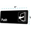 Alpine Industries Push Sign - Self Adhesive & Highly Visible