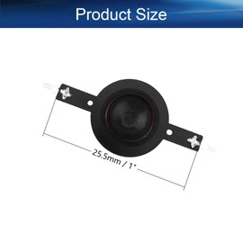 Heyiarbeit 2Pcs 25.5mm/1.00" Tweeter Voice Coil Audio Speaker High Tone Silk Film Rack Dome Tweeter Accessory for Audio Replacement Green Yellow