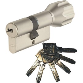 ABUS EC550 Profile Knob Cylinder, 50 / 30 mm with 6 Keys